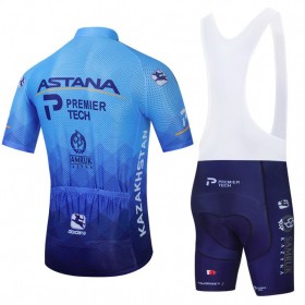 Set Kurzarmtrikot + Trägerhose 2021 Astana-Premier Tech N001